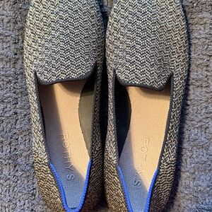 Rothy's Women's Black and Cream Patterned Flats